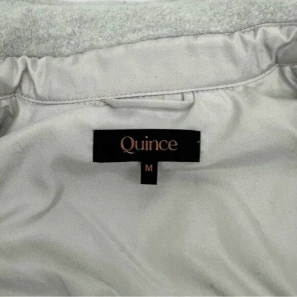 Quince Women’s size Medium Light Gray Boiled Wool Shirt Jacket READ - Picture 11 of 16